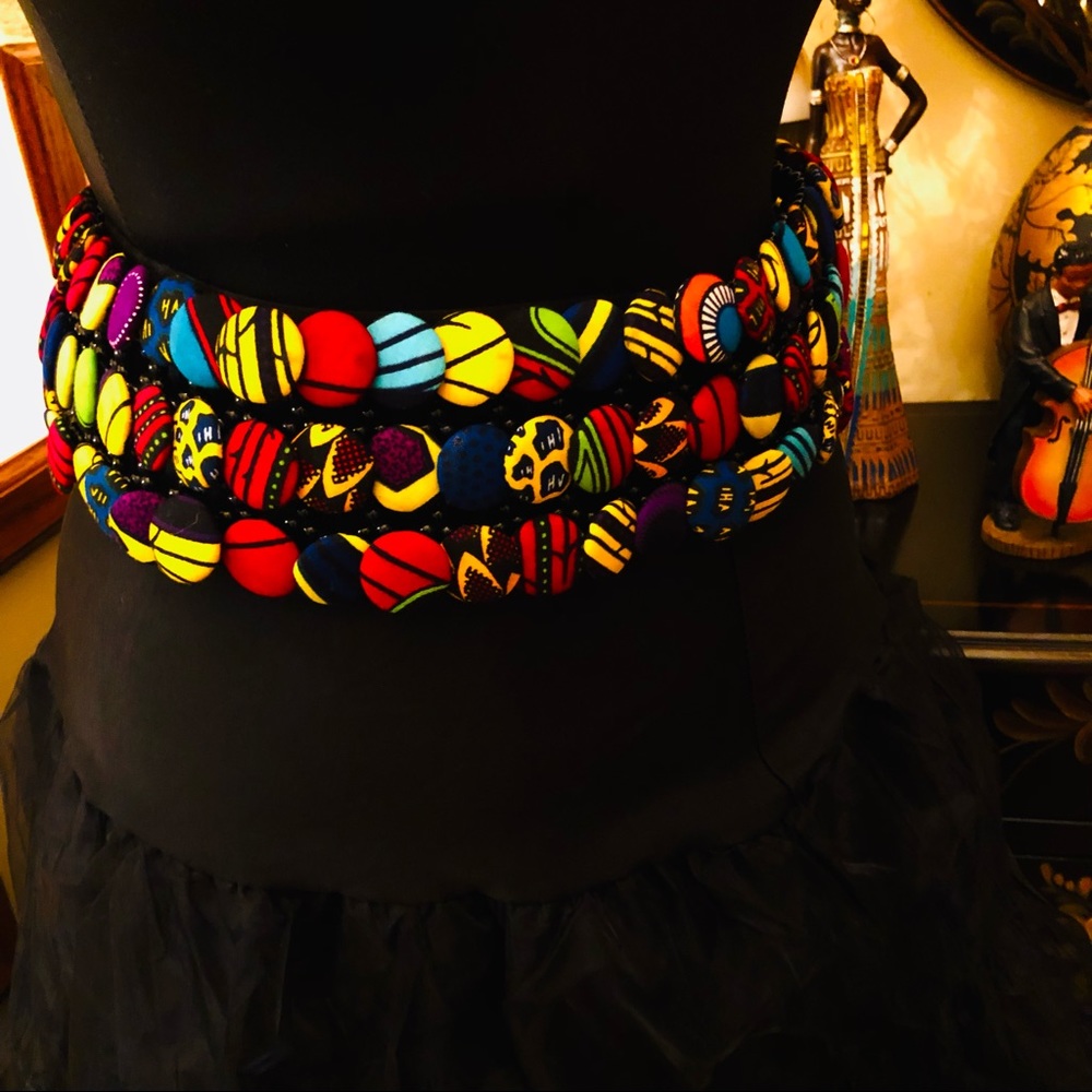 Authentic African Button Belt - Picture 5 of 15